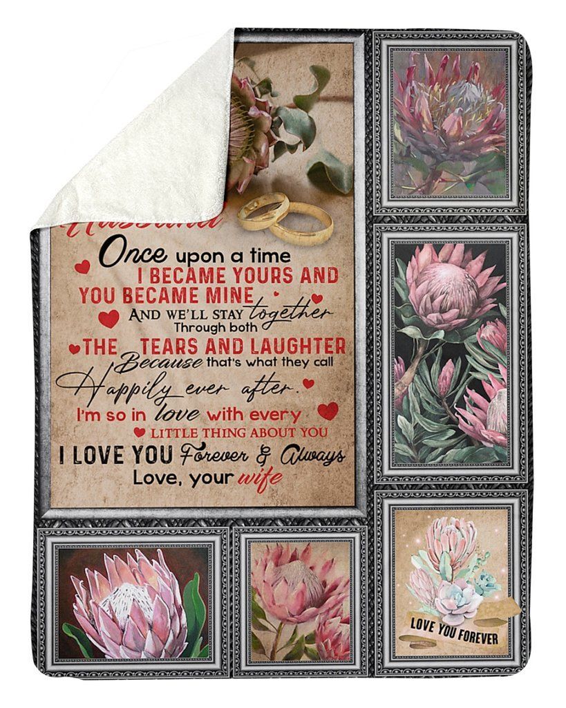 To My Husband Sherpa Fleece Blanket