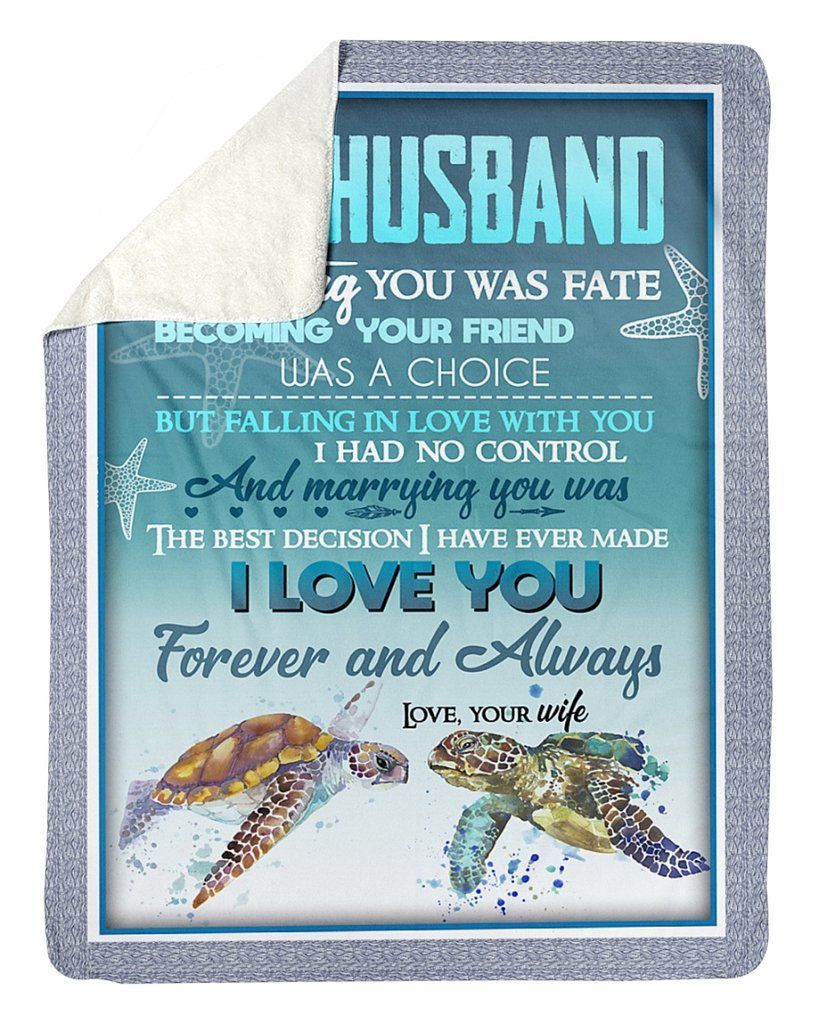 To My Husband Sherpa Fleece Blanket