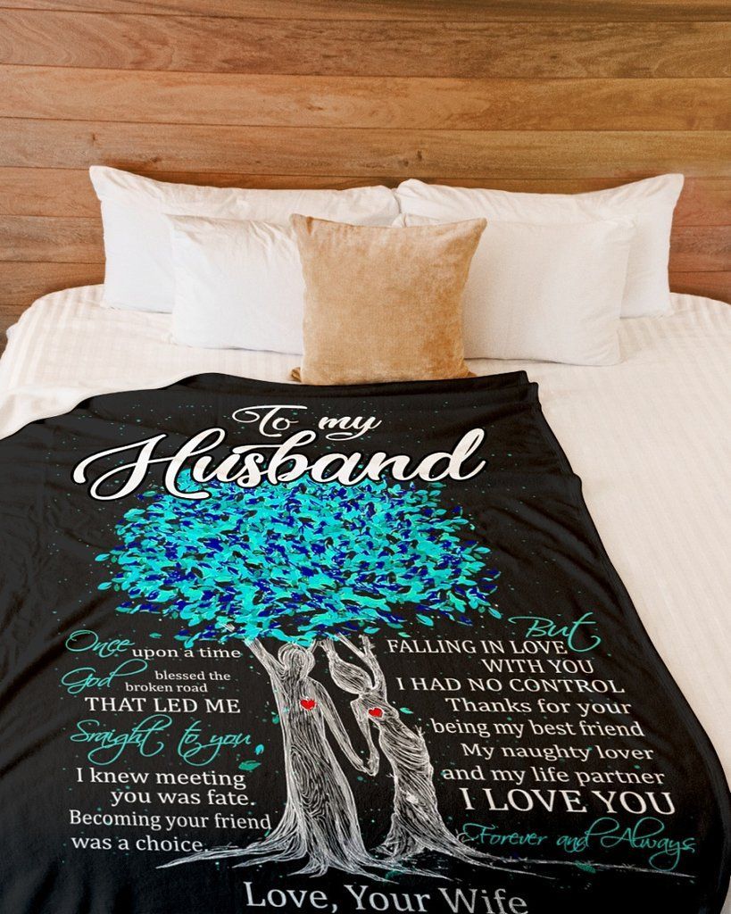 To My Husband Sherpa Fleece Blanket