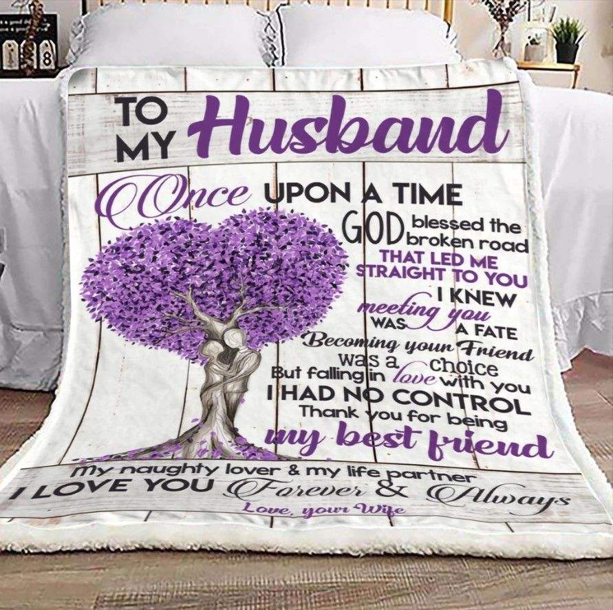 To My Husband Sherpa Fleece Blanket