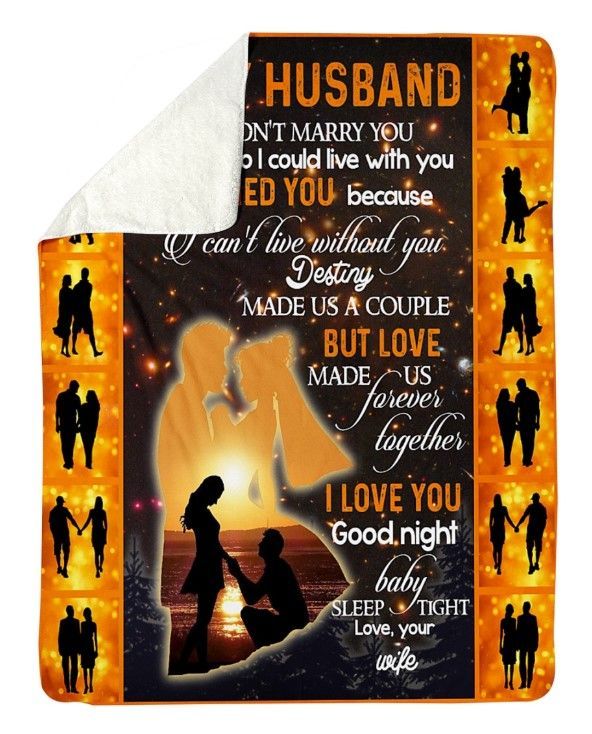 To My Husband Sherpa Fleece Blanket