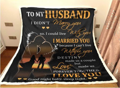To My Husband Sherpa Fleece Blanket