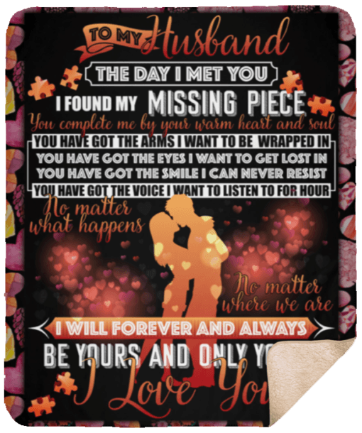 To My Husband Sherpa Fleece Blanket