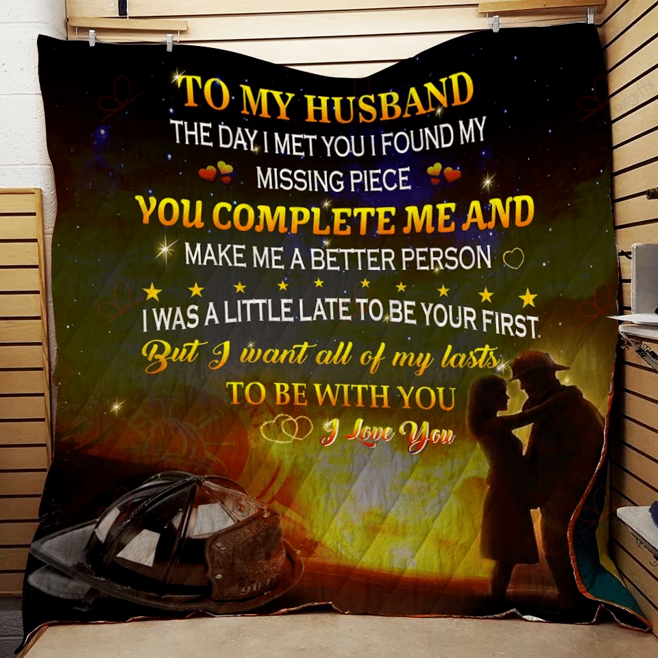 To My Husband DT2109451CL Quilt Blanket