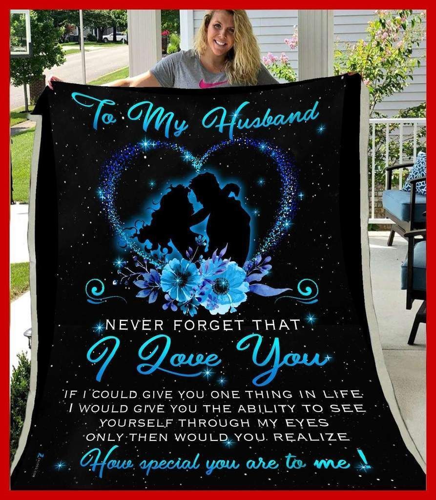 To My Husband How Special You Are To Me Sherpa Fleece Blanket