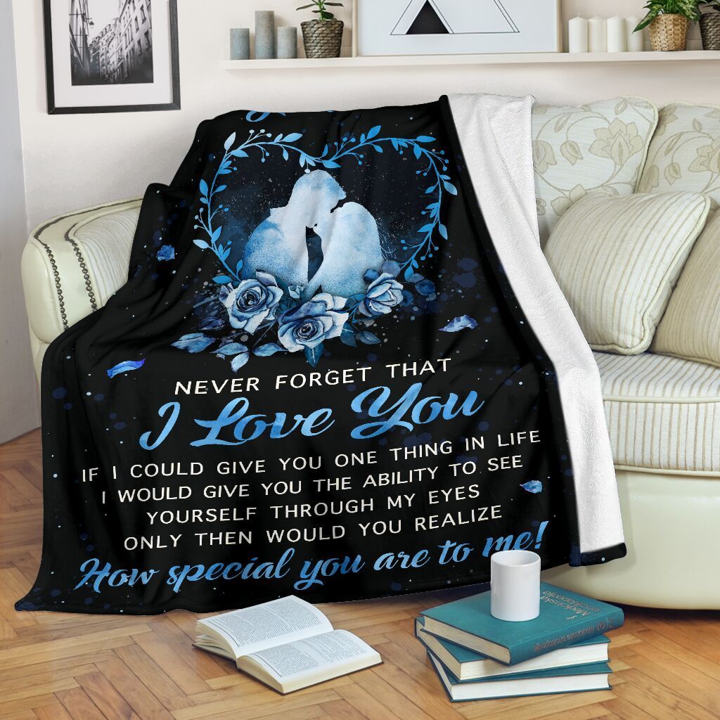 To My Husband How Special You Are To Me Fleece Blanket Fleece Blanket