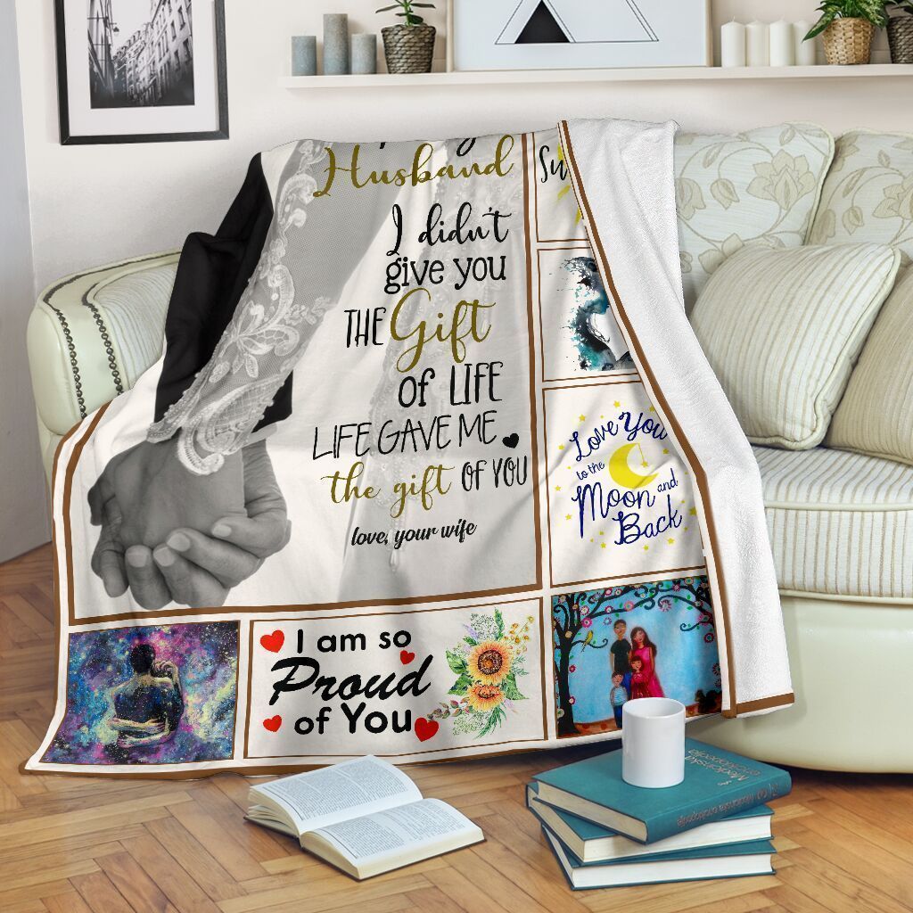 To My Husband Husband And Wife Holding Hands Soft Fleece Blanket