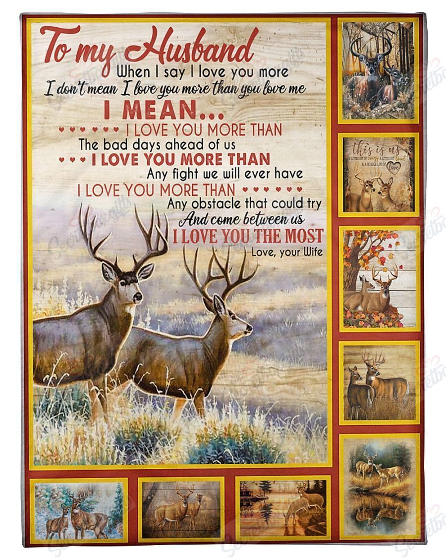 To My Husband I Mean Fleece Blanket