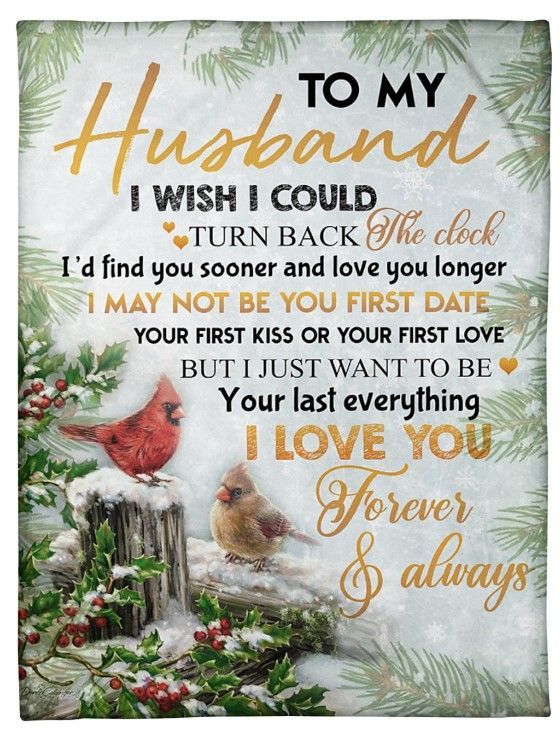 To My Husband I Want To Be Your Last Everything Sherpa Fleece Blanket