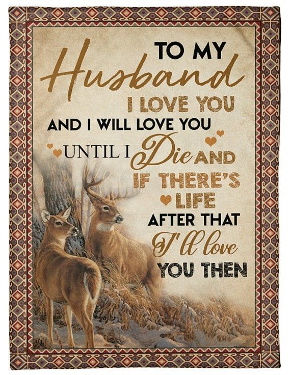 To My Husband I Will Love You Until I Die Sherpa Fleece Blanket