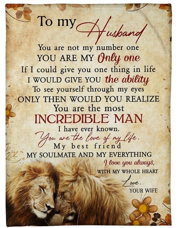 To My Husband Love You With My Whole Heart Sherpa Fleece Blanket