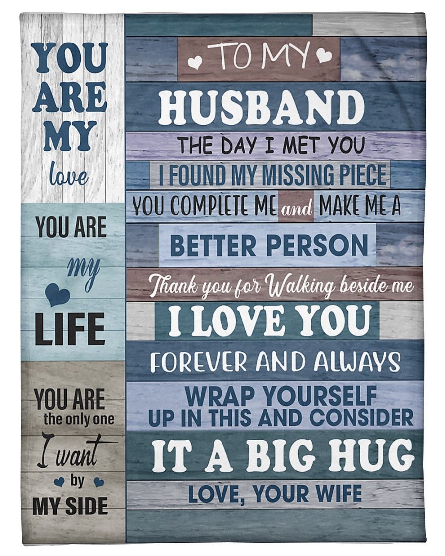 To my Husband Fleece Blanket