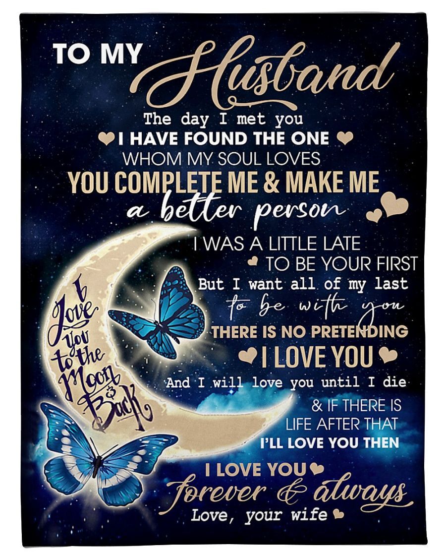 To my Husband Fleece Blanket