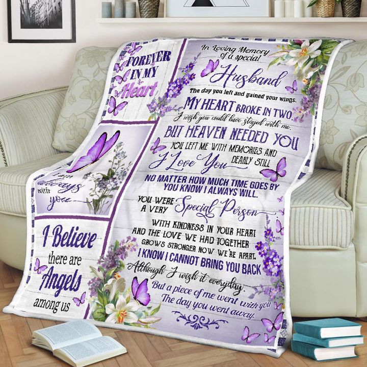 To My Husband Fleece Blanket