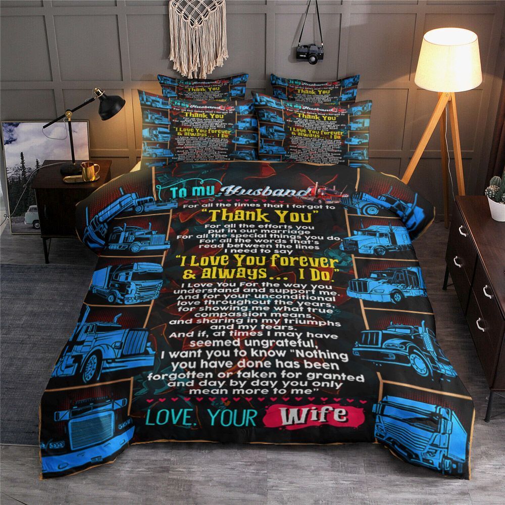To My Husband Bedding Set
