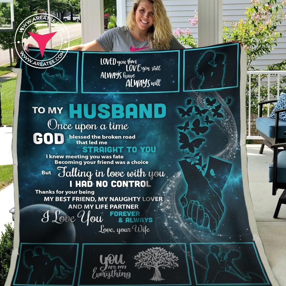 To My Husband Once Upon A Time Sherpa Fleece Blanket