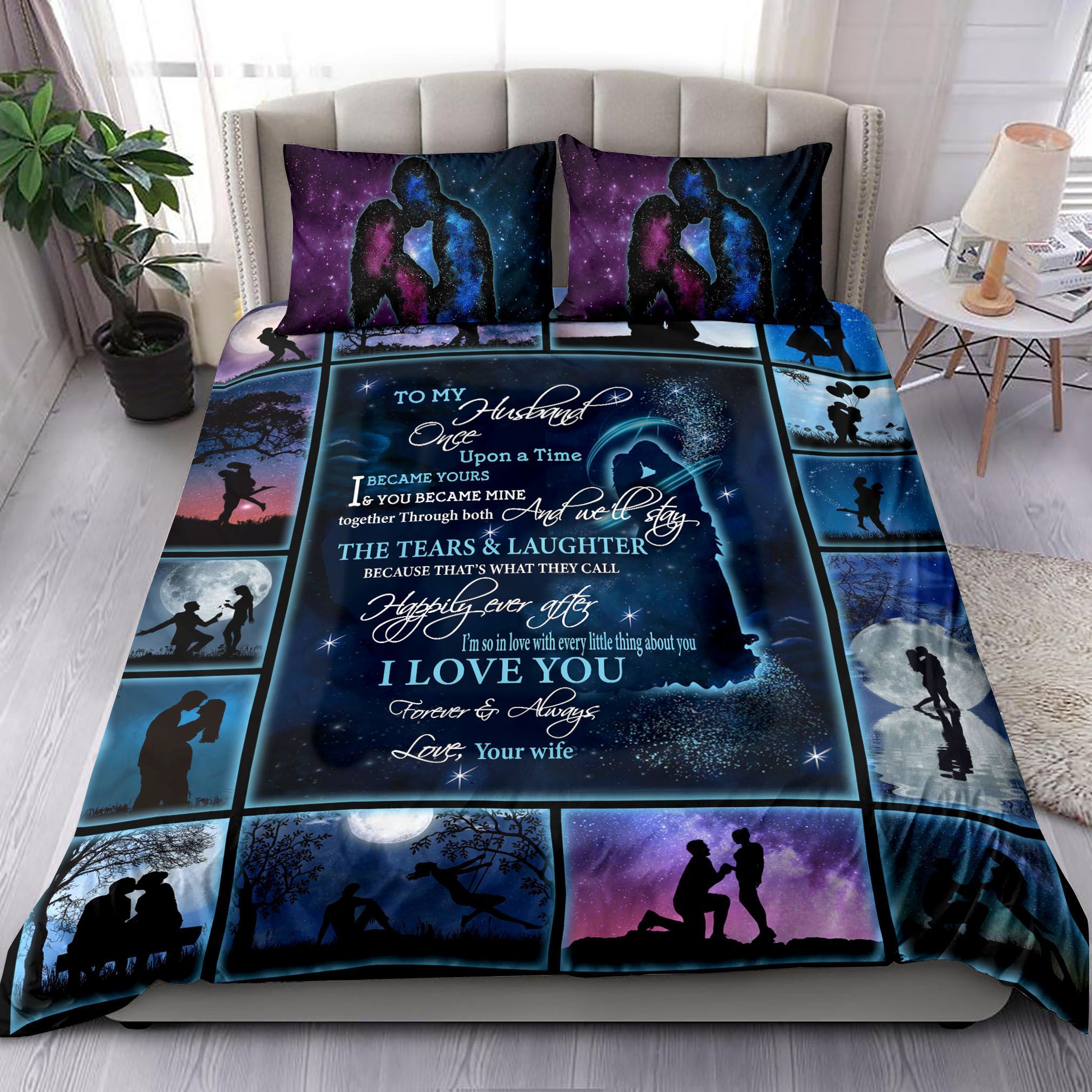 To My Husband Once Upon A Time Bedding Set