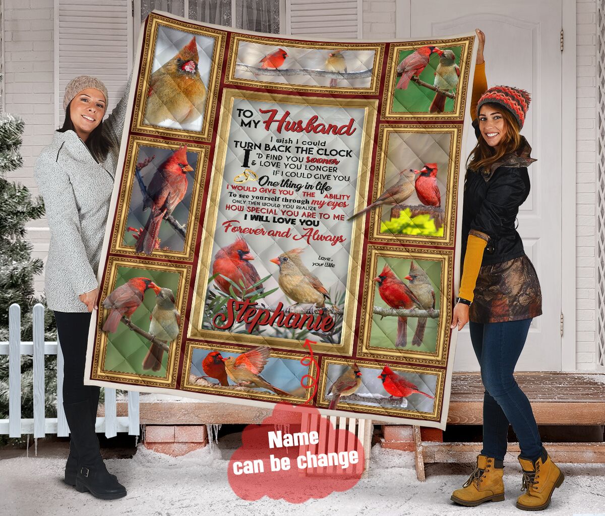 To My Husband Personalized Quilt Blanket HHC120627