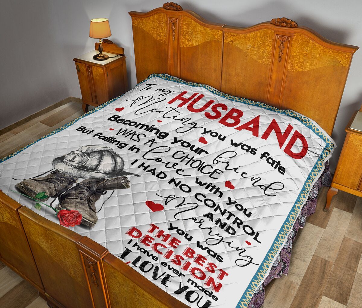 To My Husband Quilt Blanket DHC02011015DD