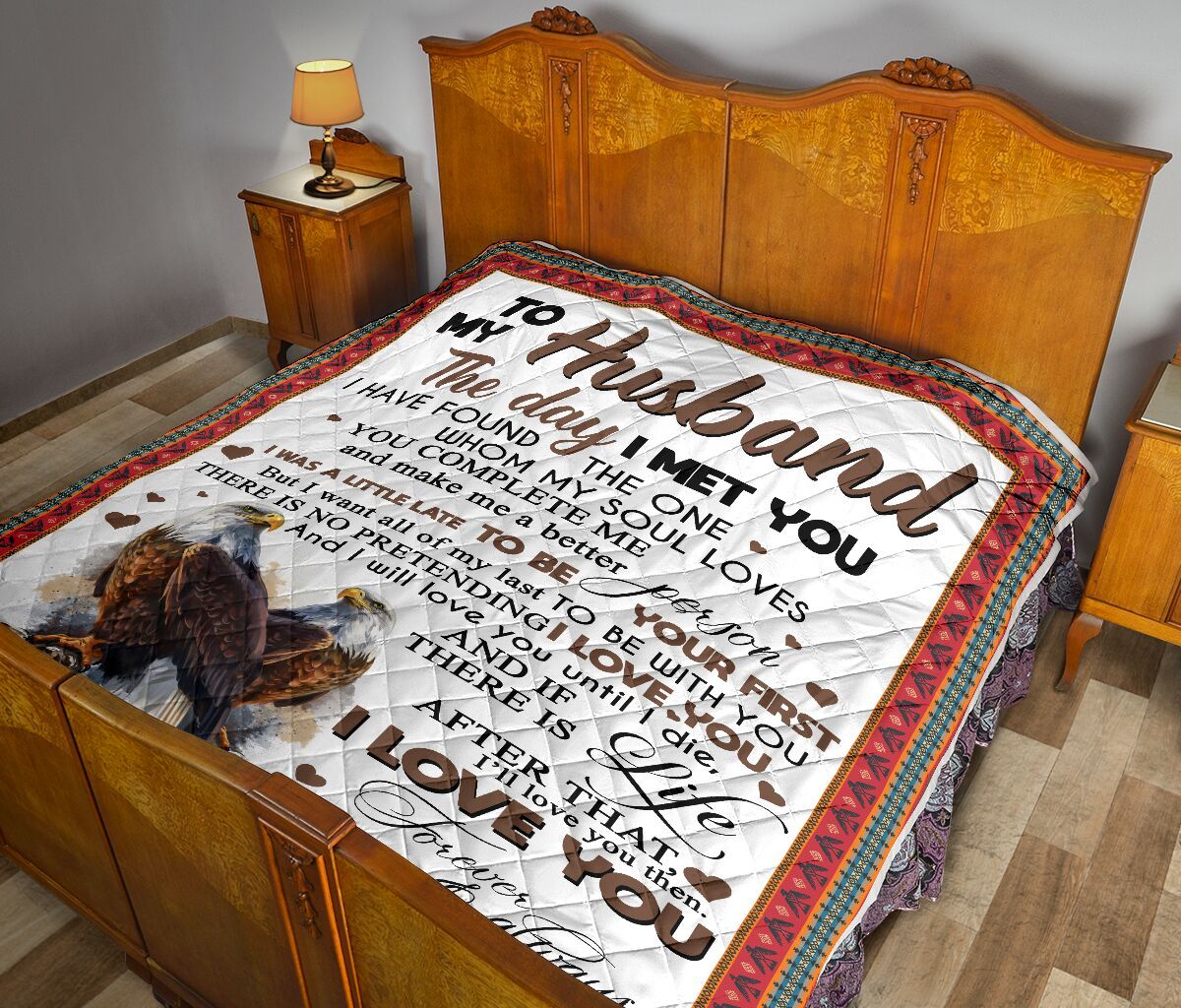 To My Husband Quilt Blanket DHC02011032DD