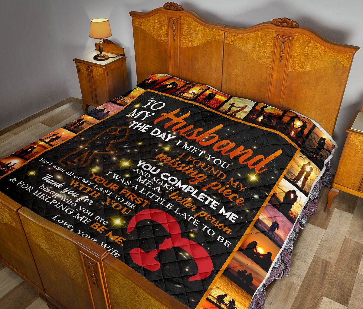 To My Husband Quilt Blanket DHC02011046DD