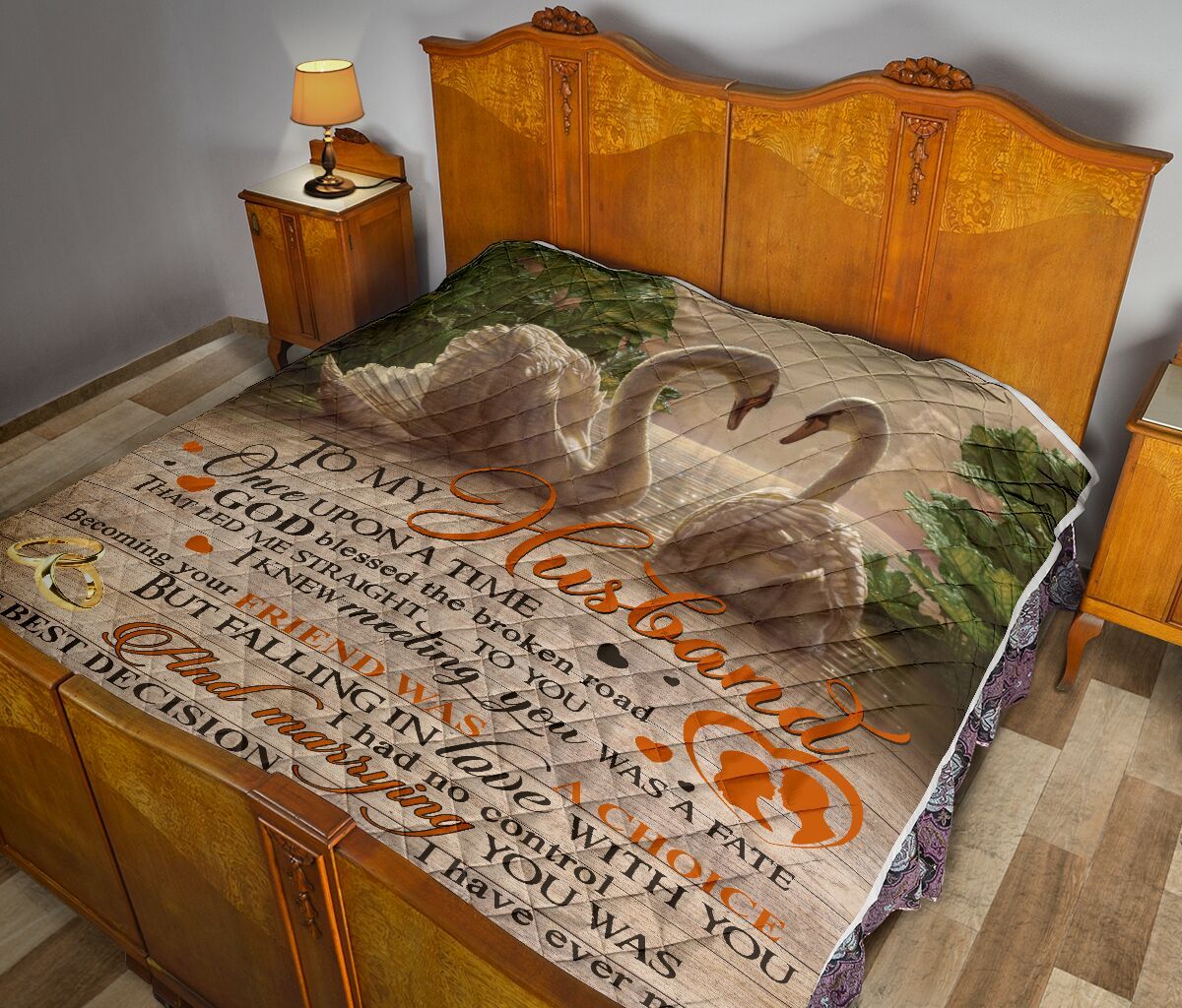 To My Husband Quilt Blanket DHC02011096DD