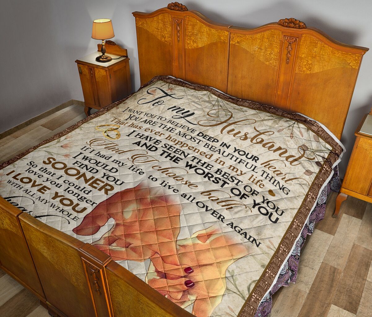 To My Husband Quilt Blanket DHC02011113DD