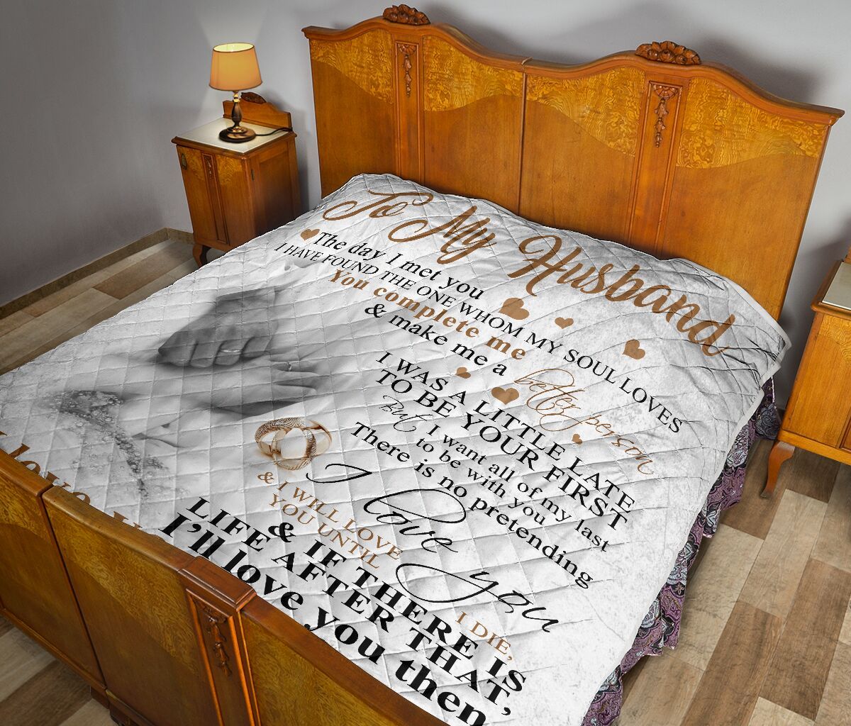 To My Husband Quilt Blanket DHC02011190DD