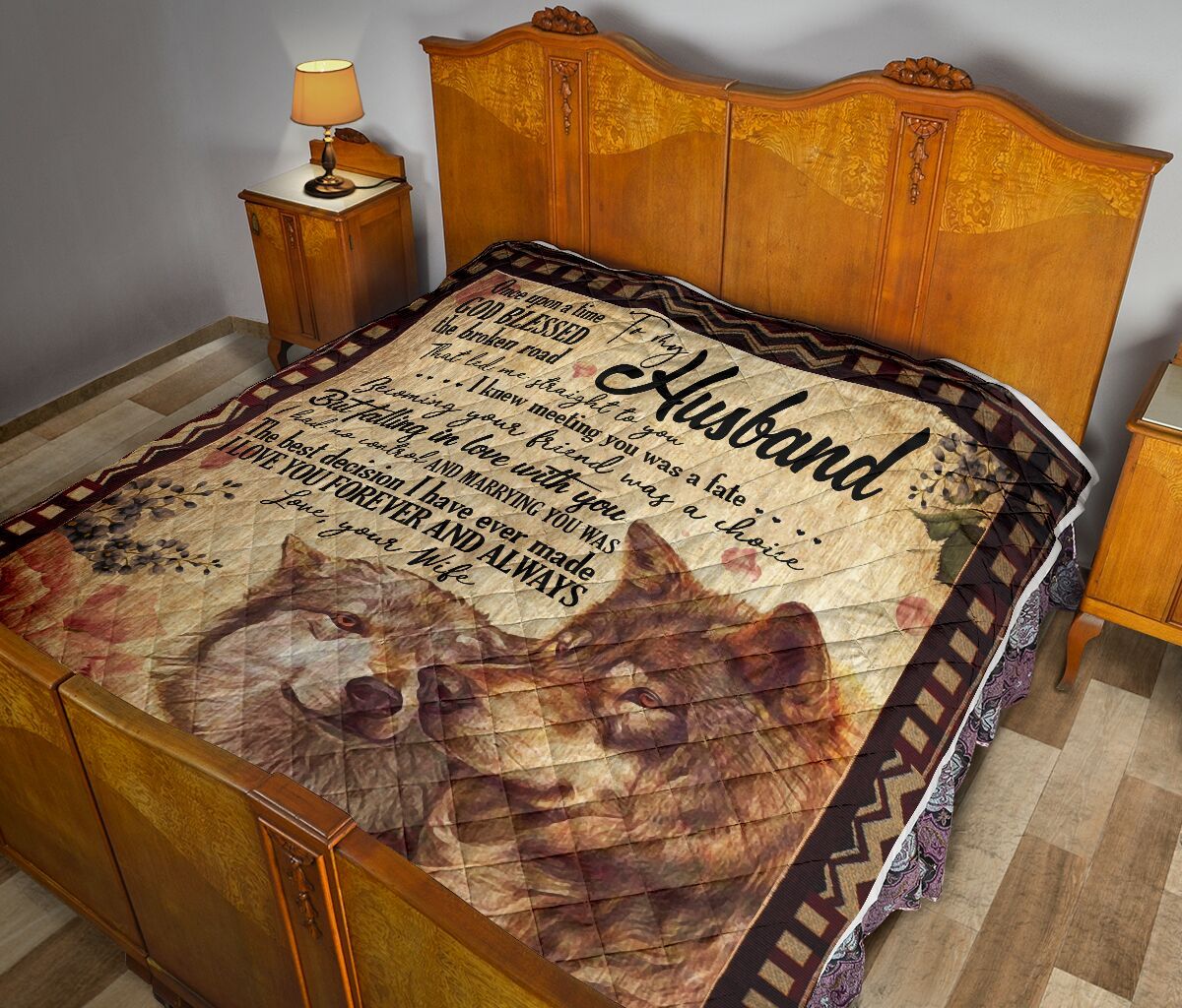 To My Husband Quilt Blanket DHC02011240DD