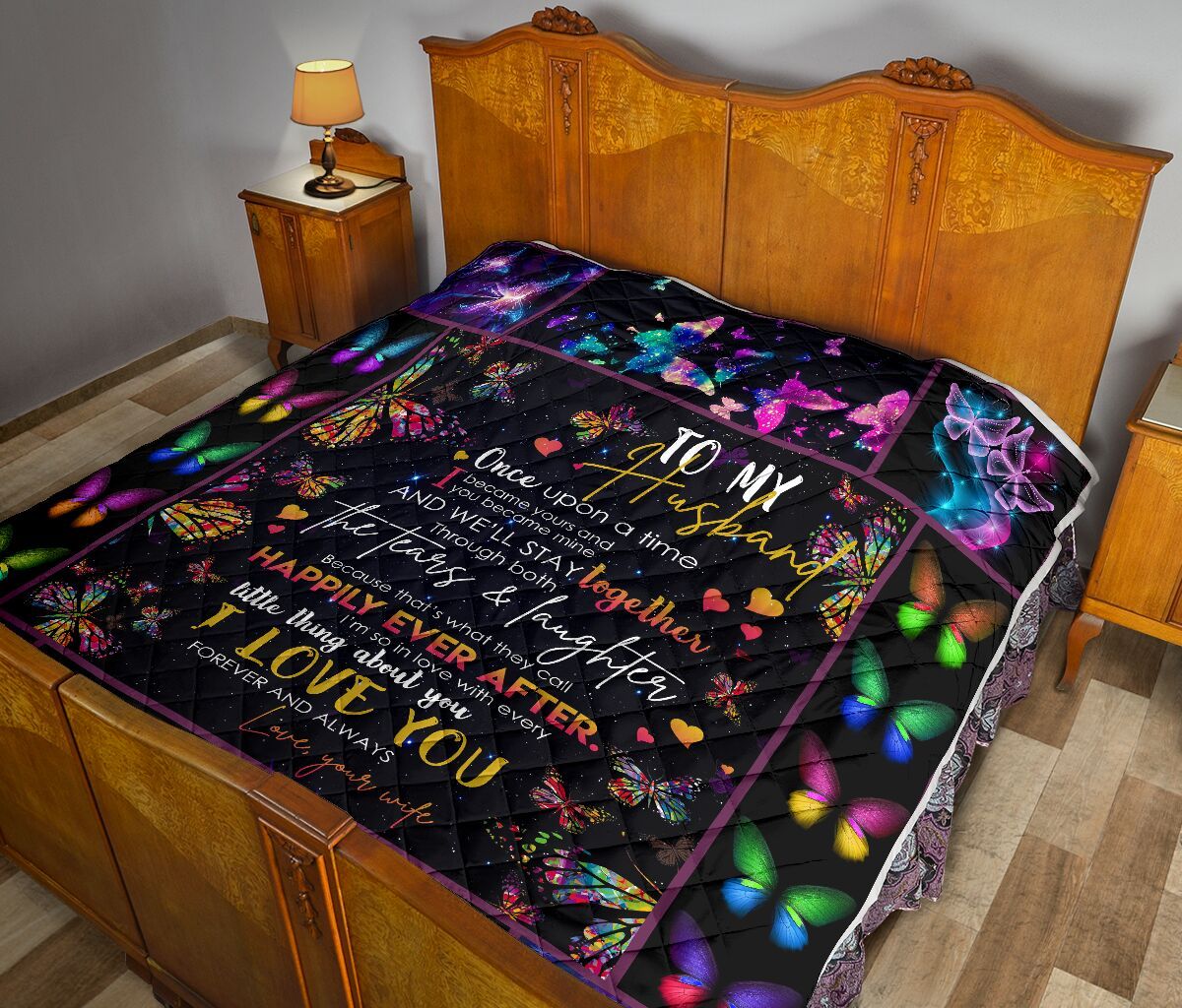 To My Husband Quilt Blanket DHC02011288DD