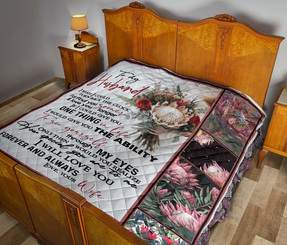 To My Husband Quilt Blanket DHC02011306DD