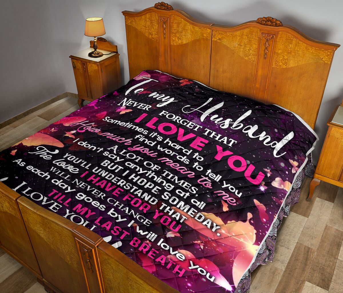 To My Husband Quilt Blanket DHC02011332DD