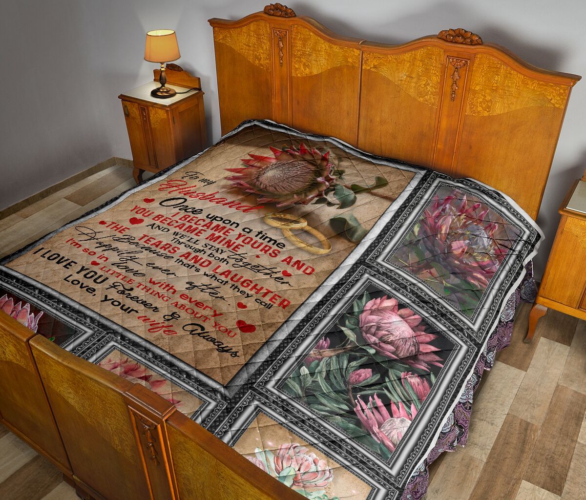 To My Husband Quilt Blanket DHC02011347DD