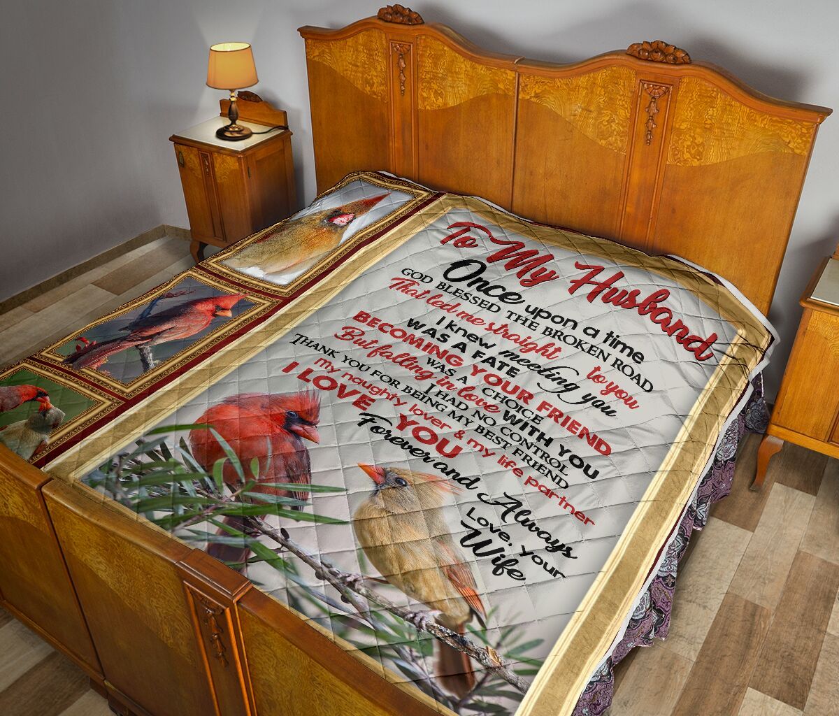 To My Husband Quilt Blanket DHC02011368DD