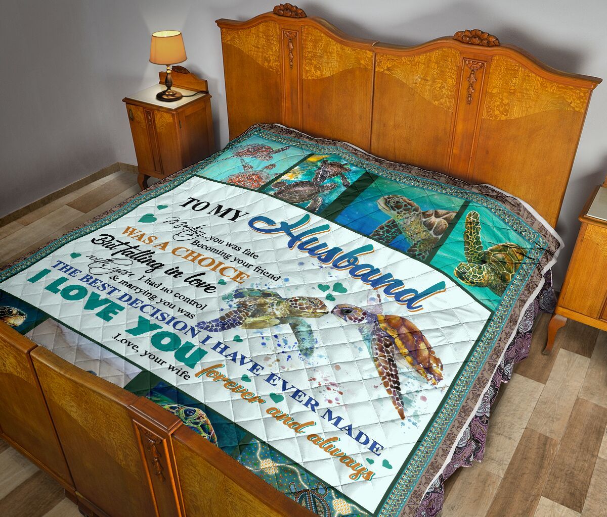 To My Husband Quilt Blanket DHC02011605DD