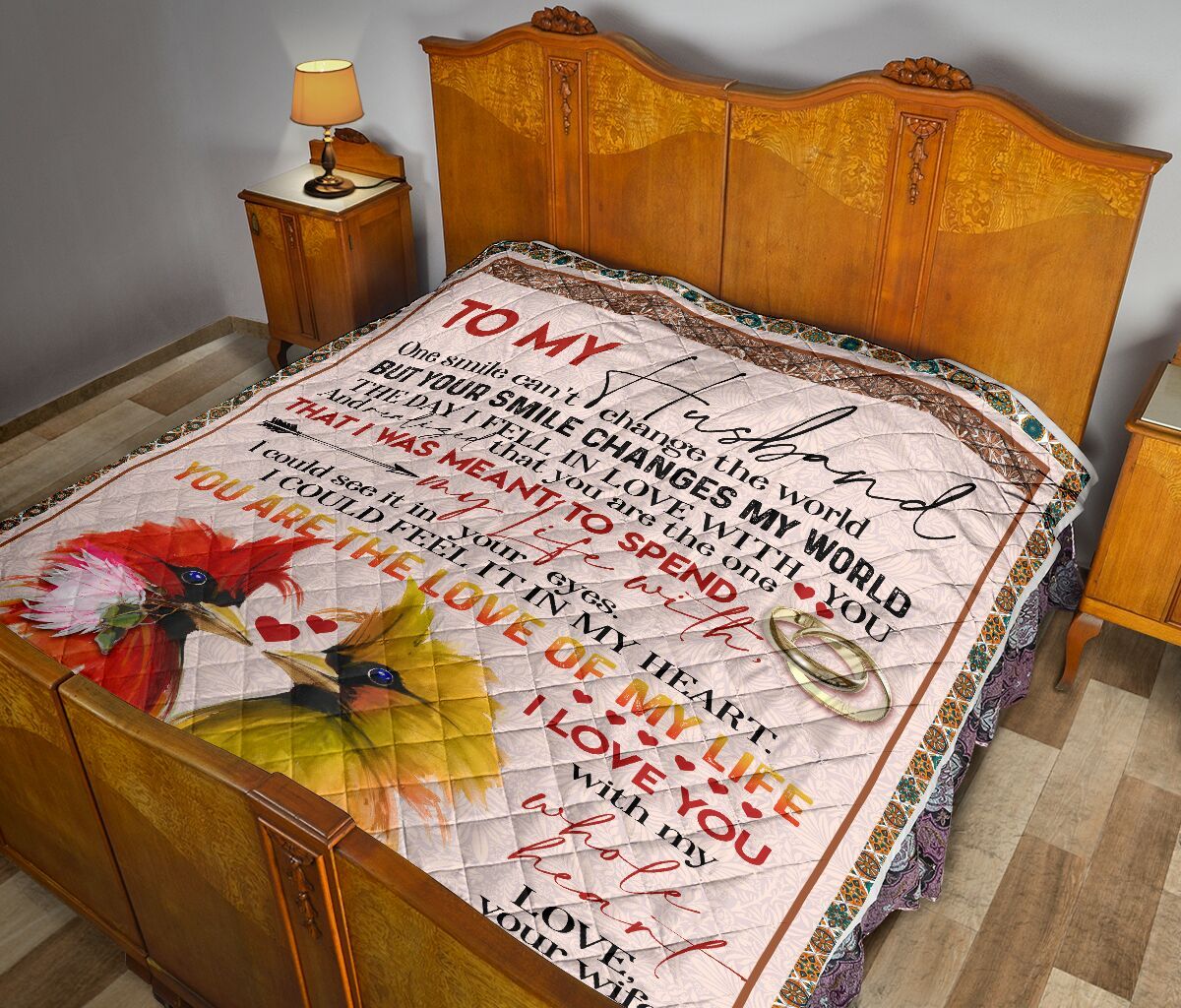 To My Husband Quilt Blanket DHC02011638DD