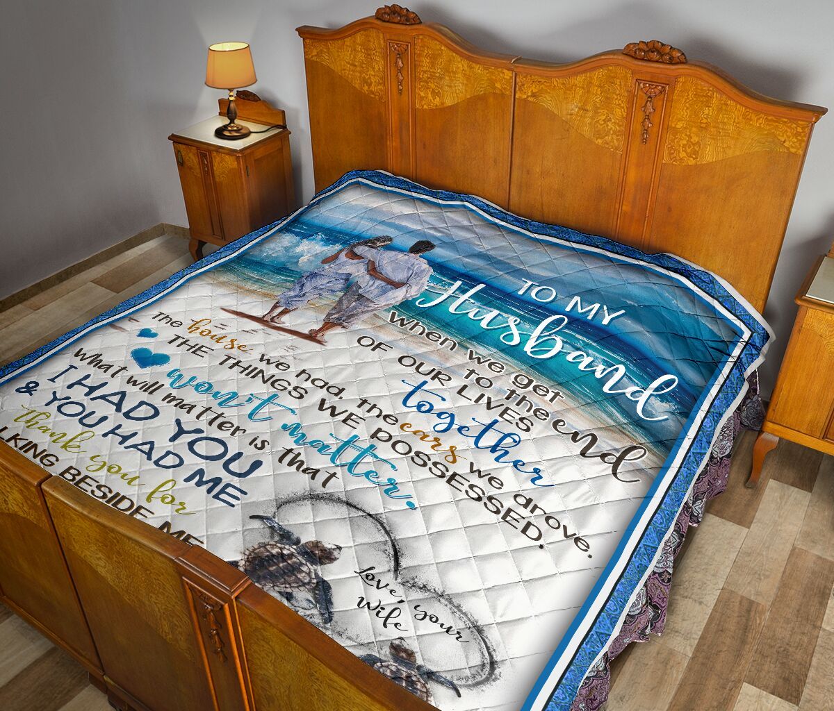 To My Husband Quilt Blanket DHC02011645DD