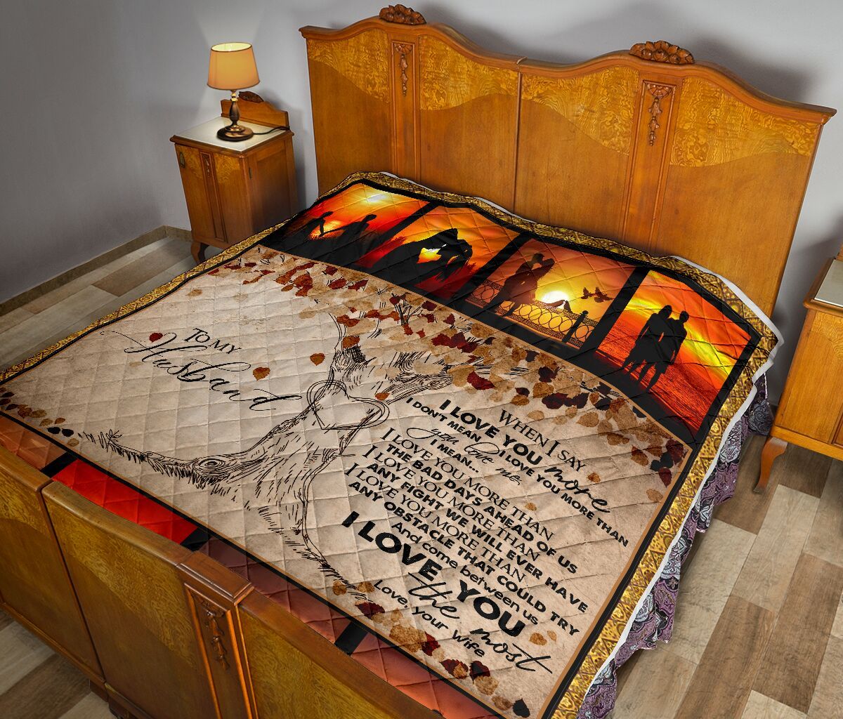 To My Husband Quilt Blanket DHC02011656DD