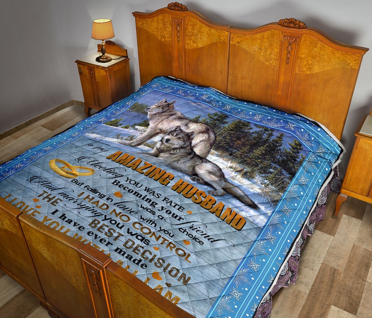 To My Husband Quilt Blanket DHC02011677DD