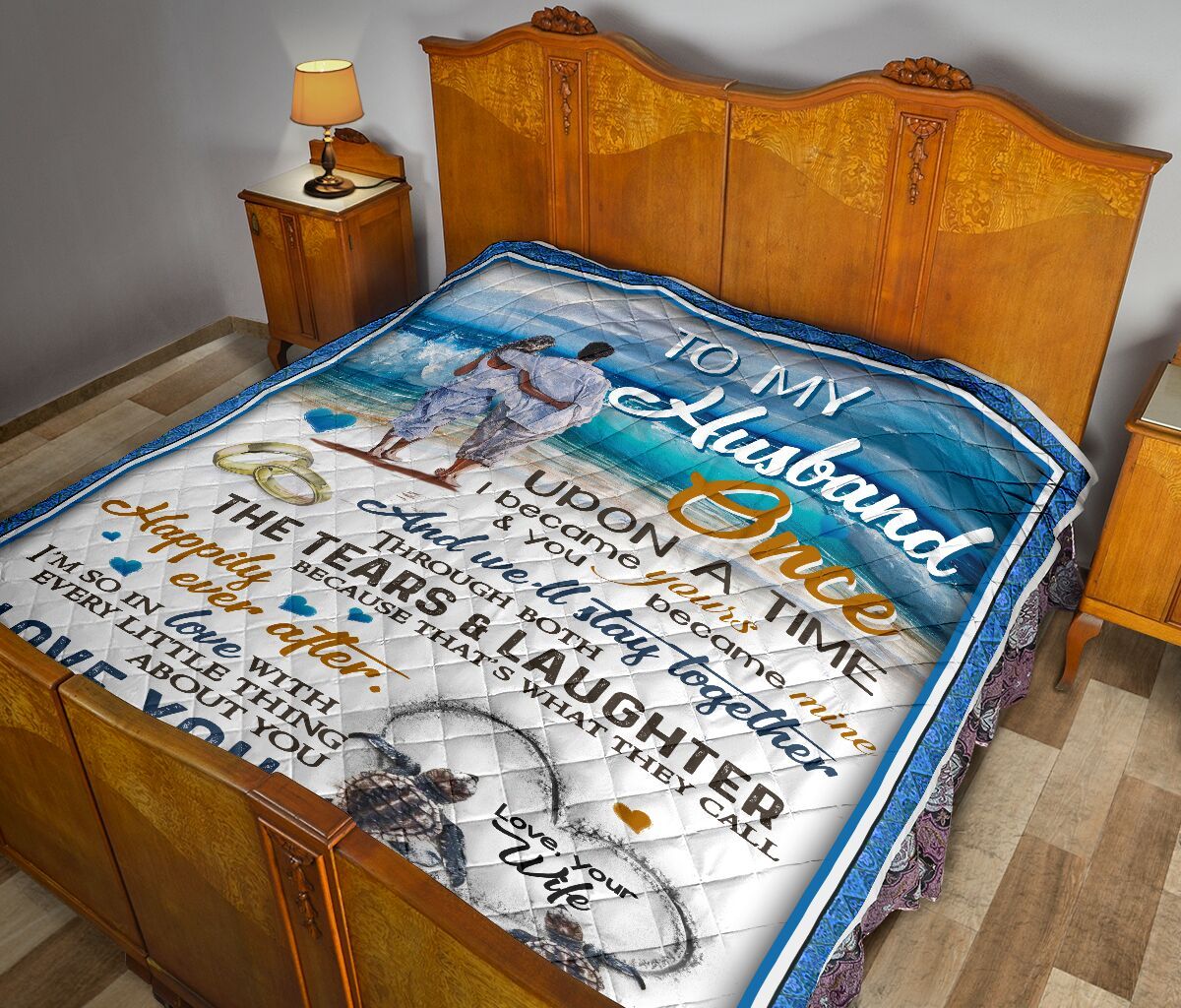 To My Husband Quilt Blanket DHC02011691DD