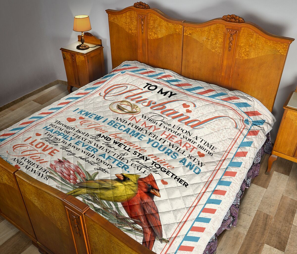 To My Husband Quilt Blanket DHC02011693DD