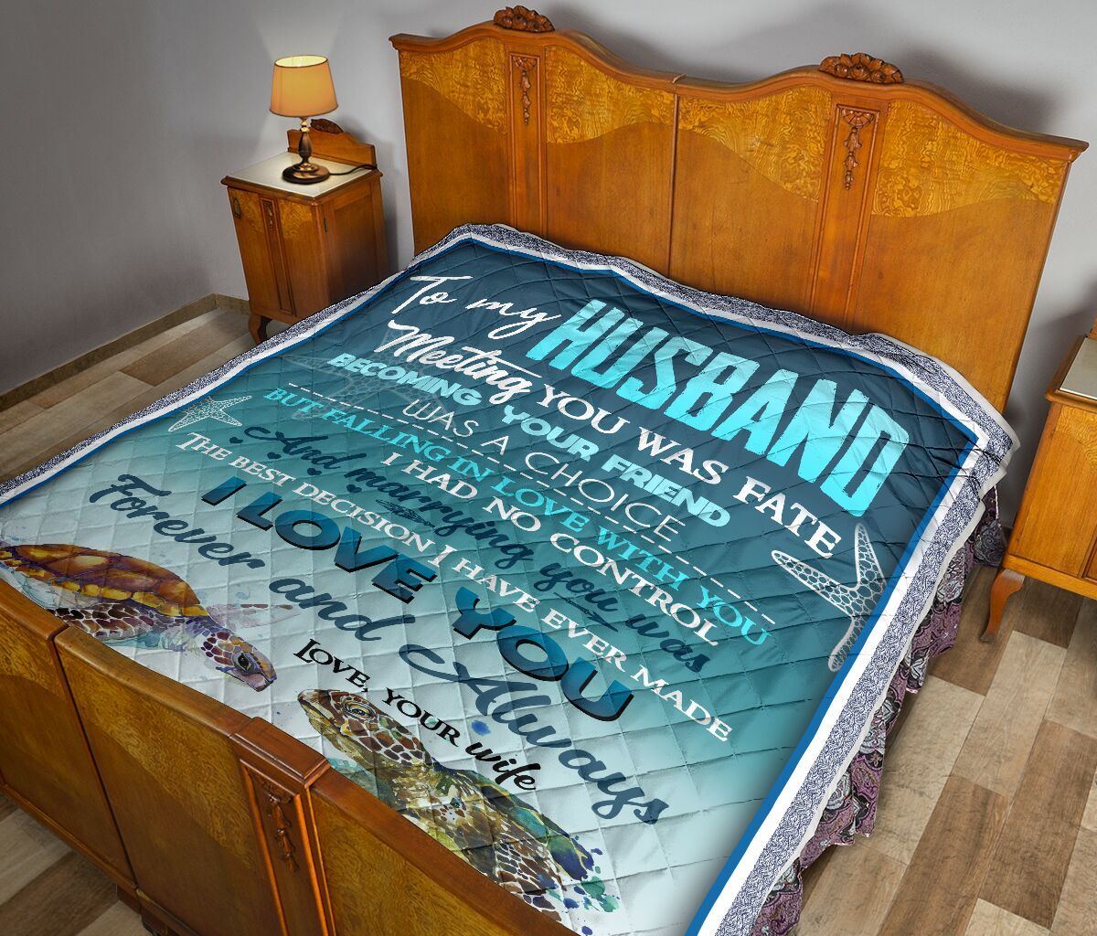 To My Husband Quilt Blanket DHC02011695DD