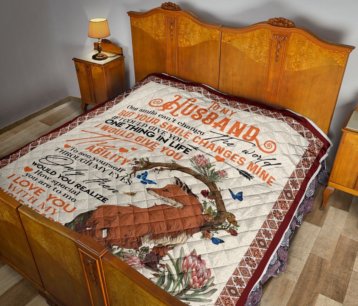 To My Husband Quilt Blanket DHC02011701DD