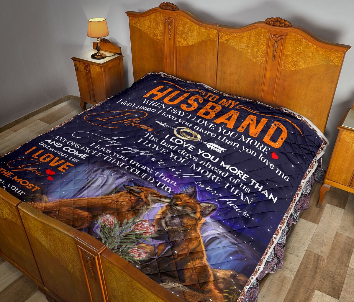 To My Husband Quilt Blanket DHC02011708DD