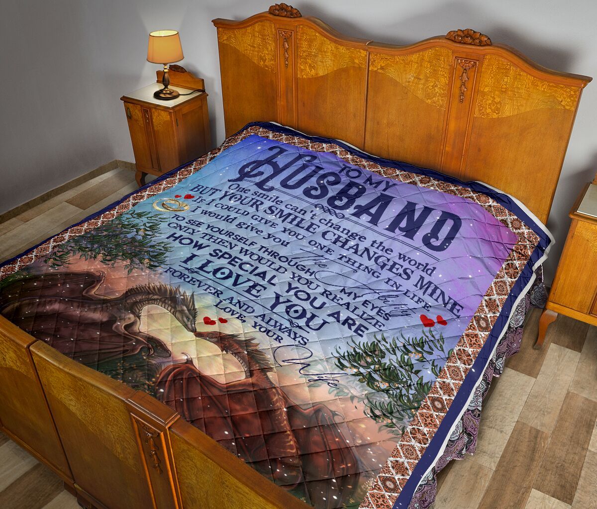 To My Husband Quilt Blanket DHC02011710DD