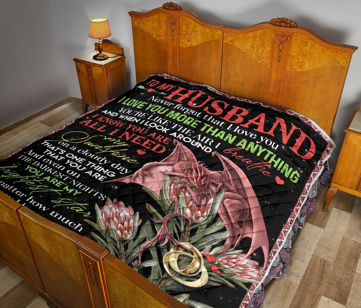 To My Husband Quilt Blanket DHC02011725DD