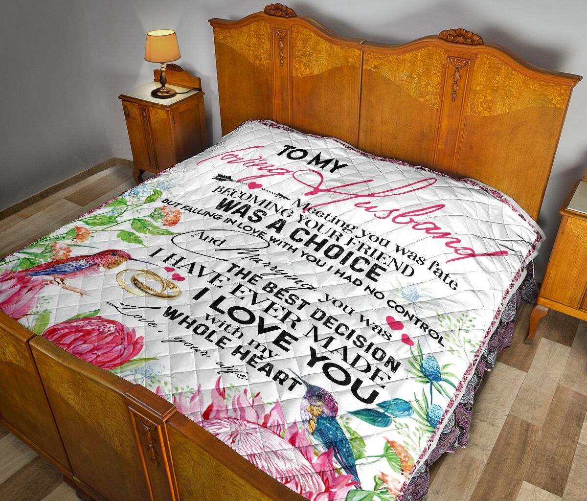 To My Husband Quilt Blanket DHC02011728DD