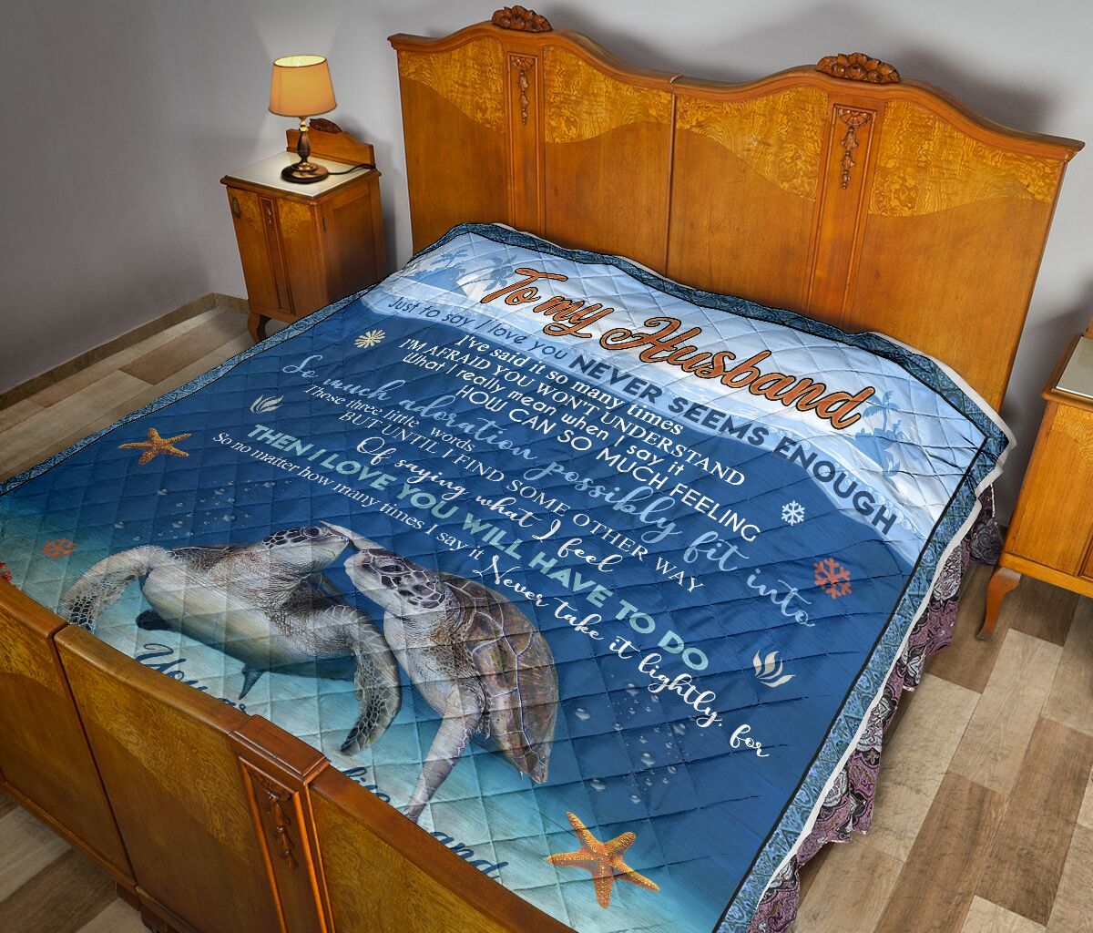 To My Husband Quilt Blanket DHC02011737DD