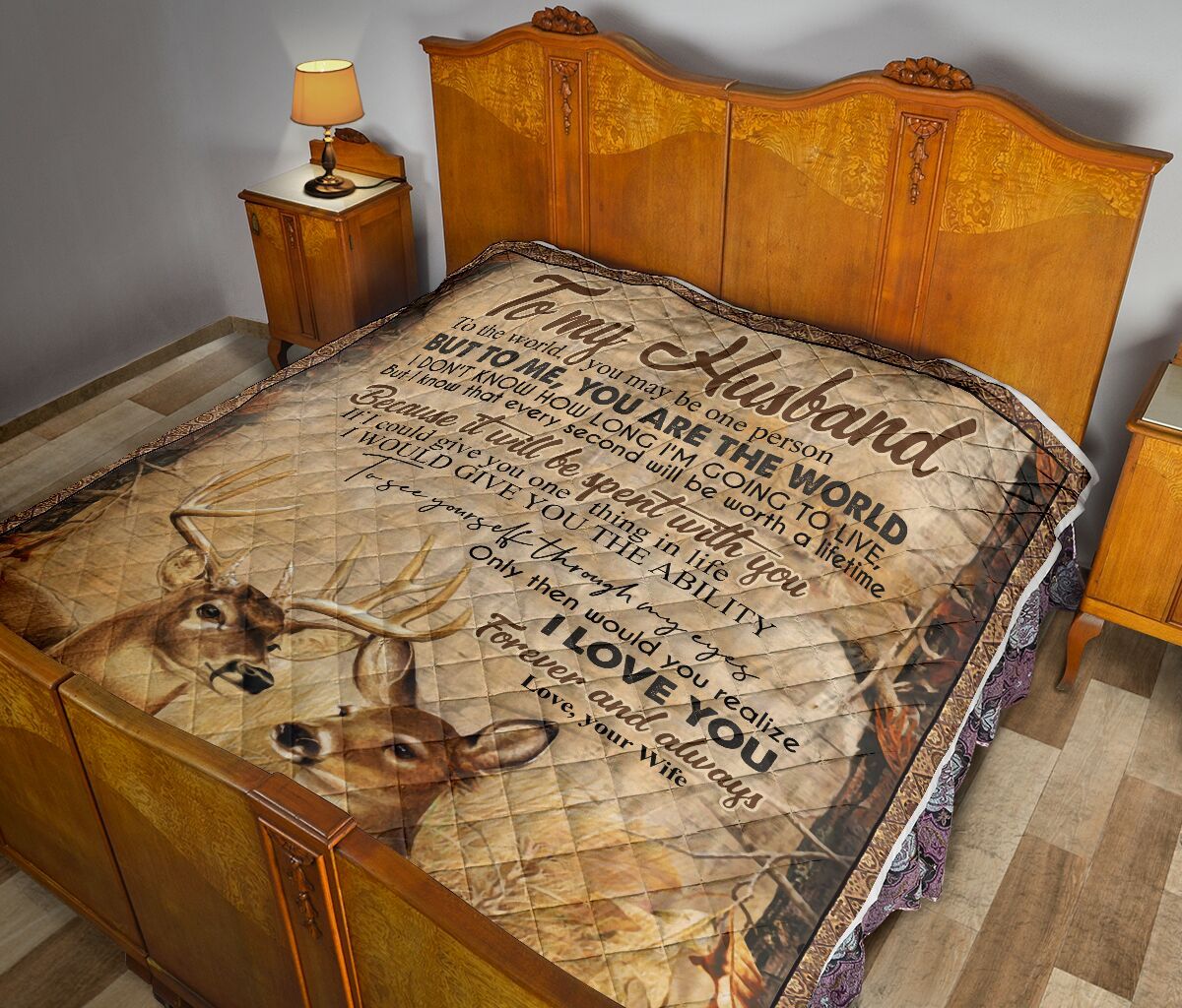 To My Husband Quilt Blanket DHC02011743DD