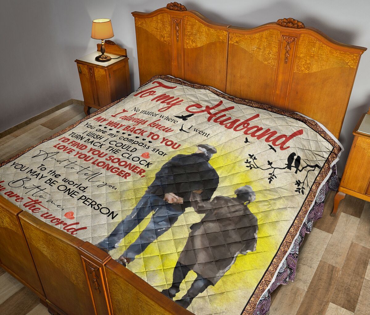 To My Husband Quilt Blanket DHC02011753DD